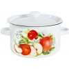 Smaltovaný hrniec s pokrievkou 4,5l ovocie