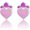 Disney detské náušnice MINI Princess strieborné ES00106SL.CS