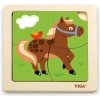 Puzzle na podložke Viga 51312 kôň