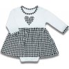 Dojčenské šatôčky-body s dlhým rukávom Nicol Viki - 86 (12-18m)