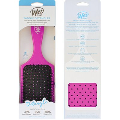 Wet Brush Paddle Detangler Pink - Kefa na vlasy
