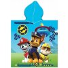 Carbotex Chlapčenská osuška s kapucňou plážové pončo Paw Patrol Tlapková patrola 50 x 100 cm
