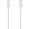 AppleMix OBAL:ME Super rýchly kábel USB-C / USB-C - opletený - 60W - 1m - biely