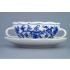 Cibulák Šálka ​​a podšálka bujón s 2 uškami 0,30 l cibulový porcelán originálny cibulák Dubí