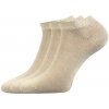 Lonka Nízke členkové bavlnené ponožky Esi béžové