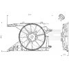 Ventilátor chladenia motora TYC 828-0002