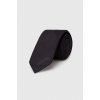 Hodvábna kravata Moschino čierna farba, M5776 55069 M5776.55069