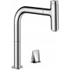 Hansgrohe M71 - Drezová batéria M7119-H200 s výsuvnou spŕškou, 2-otvorová inštalácia, sBOX, chróm - 73804000