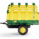 Rolly Toys Vlečka na seno za traktor jednoosá Hay Wagon zelenožlutá