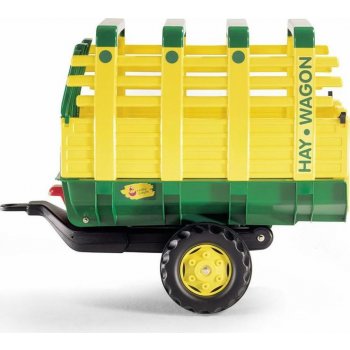 Rolly Toys Vlečka na seno za traktor jednoosá Hay Wagon zelenožlutá