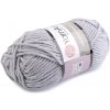 Pletacia priadza Merino hrčky 100 g - (3072) sivá najsvetlejšia