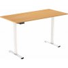 AlzaErgo Table ET2 Essential biely + doska 120 × 80 cm lamino dub