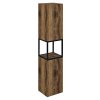 SAPHO Skriňa SKARA 35x171x32cm, 2x dvere, ľavé/pravé, čierny mat/dub Collingwood CG010-1919