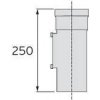 Revizní otvor 0,25m Ø 80mm, PP, odkouření pro Kondenzační kotle