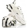 TENISKY KARL LAGERFELD BLAZE STRIKE LACE MIX WHITE LTHR & TEXTILE W/BLACK