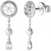 Guess Visiace náušnice s perličkou a zirkónmi Tiny Pearly JUBE05521JWRHT/U