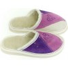 Detské kožené fialové papuče HERTA 25-35