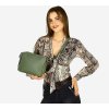 MARCO MAZZINI Kožená crossbody kabelka | zelená l156o