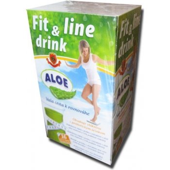 Fit and line drink Aloe Vera vlákninový nápoj 16 vreciek