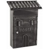 PT - POŠTOVÁ SCHRÁNKA - FB604T Čierna / Platina striebro – cena za ks