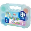 ASTRA Temperové farby 12 x 20 ml pastelové, v plastovom kufríku (modrý)