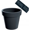 PROSPERPLAST Kvetináč LEXO ROUND antracit 80,0cm