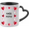 HRNČEK S FOTKOU FAREBNÝ uško srdce RÁMIK SRDCE 5 350 ML FOTOpošta Farba: Čierny