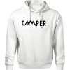 Camper nápis - Oversized mikina pánska Moon - kratšia + širšia - 2XL ( Biela )