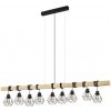 Luster Eglo 44077 TOWNSHEND 5 9xE27 60 W čierny/hnedý
