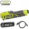 Ryobi RI4-120G akumulátorový vysokotlakový kompresor USB Lithium 4V (1x 2,0Ah)