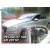 Deflektory - protiprievanové plexi Peugeot 508 Sedan od 2011 (+zadné)