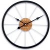 ModernClock Nástenné hodiny Bicykel 42 cm čierne/hnedé