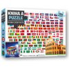 Kniha a puzzle Vlajky celého sveta