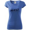 Evolúcia volejbal smeč - Dámske tričko Pure - S ( Svetlomodrá )