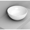 Ceramica Dolomite Noemi umývadlo 44x44 cm okrúhly pultové umývadlo biela lesklá D310601