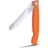 Skládací svačinový nůž VICTORINOX Swiss Classic Picnic Wavy Knife 11 cm - oranžový