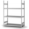 Regál so širokými policami z ocele, základné pole, 3 úrovne, police š 1500mm, 1570x535x2000 mm