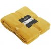 Collectione Žltý plyšový pléd Olaf golden - 150 * 200 cm - Collectione