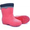 Zateplené gumáky detské s hrejivou vložkou ružové (24/25)