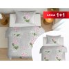 Áčko a.s. Ružomberok Bavlnené obliečky 1+1 ROSINA Grey