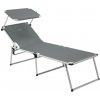 Polohovateľné ležadlo Brunner Malibù High Farba: sivá