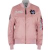 ALPHA INDUSTRIES Dámska bunda MA-1 Moon Landing - silver pink (196002/397)