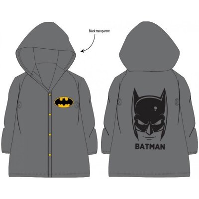 E plus M transparentná pláštenka Batman