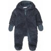 DIRKJE Overal na zips prechodný Sherpa oceľová modrá chlapec