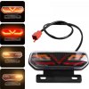 ZADNÁ LAMPA LED Svetlá + smerovky MOTOCYKEL SKÚTER ŠTVORKOLKA ENDURO ATV