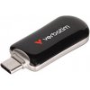 Verbatim USB flash disk, USB C, 256GB, Plectra, čierny, 30226, USB C