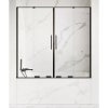 New Trendy EXK-4209 SMART BLACK posuvná vaňová zástena 150 cm, 150 x 150 cm, čierna