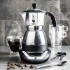 Elektrický hliníkový tlakový kávovar BIALETTI MOKA TIMER - kafetiera na 3 šálky espressa