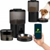 Automatický dávkovač krmiva 4,5L + fontána na vodu 2,5L s WI-FI Peluvio Feast