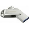SanDisk Ultra Dual Drive Luxe 256 GB strieborná / Flash Disk / USB-A 3.1 amp; USB-C 3.1 / čítanie: 150 MBs (SDDDC4-256G-G46)